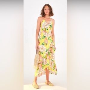 Farm Rio Cashew Wrap dress